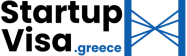 Startup greek visa logo black